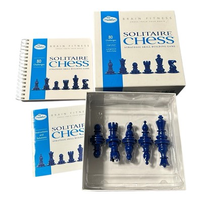 Solitaire Chess Game ThinkFun Training Brain Fitness Skill Building -Complete!