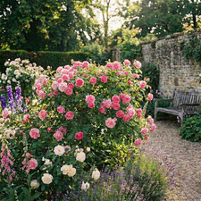 Large 3Ltr Potted Rose Bush – Pink Blooms, Ready to