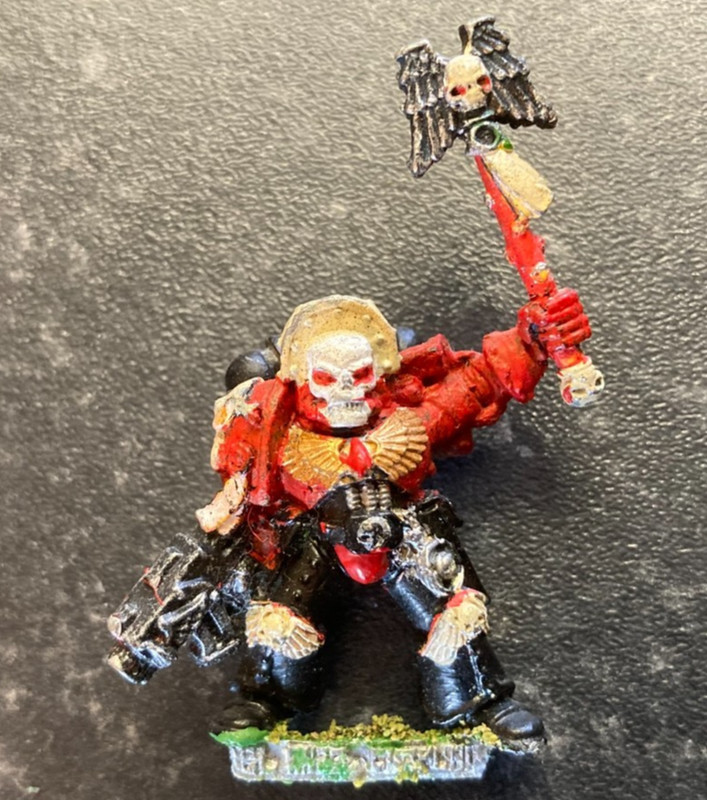 Warhammer 40K BLOOD ANGELS DEATH COMPANY CHAPLAIN Metal Citadel 90s oop