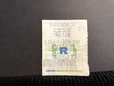 Vintage Movie Ticket Stub Fast Five