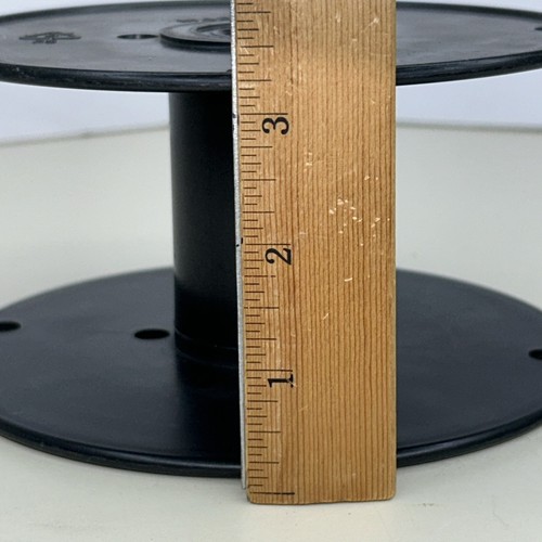 Una (1) Grande Bobina Vuota in Plastica Nera per Corda Cavo Filo Paracord Alta 3,25" - Foto 4 di 6