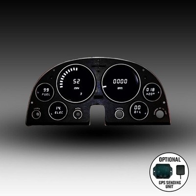 Intellitronix White LED Digital Gauge Cluster Set For 63-67 Chevy Corvette
