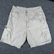 Wrangler Shorts Mens Size 34 Tan Cargo Cotton Relaxed Fit Casual Utility Pocket