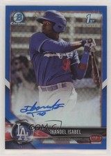 2018 Bowman Chrome Prospect Blue Refractor /150 Ibandel Isabel #CPA-II Auto qc0