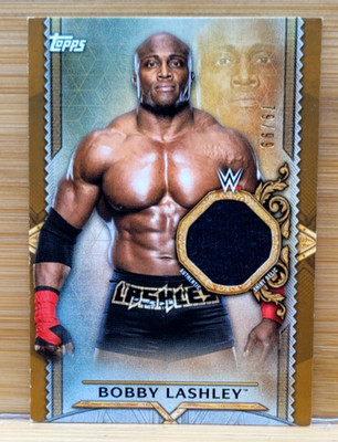 2020 TOPPS WWE BOBBY LASHLEY #D/99 EVENT WORN SHIRT RELIC