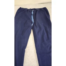 FIGS Scrub Pants Mens XL Navy Blue Drawstring Straight Leg Medical Work Uniform