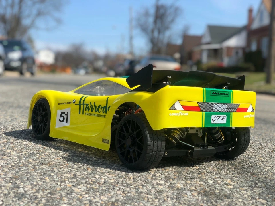 0122 McLaren 2 1/8 Scale RC Car GT 325mm body Hobao  Slash Delta Plastik - Image 3 of 4