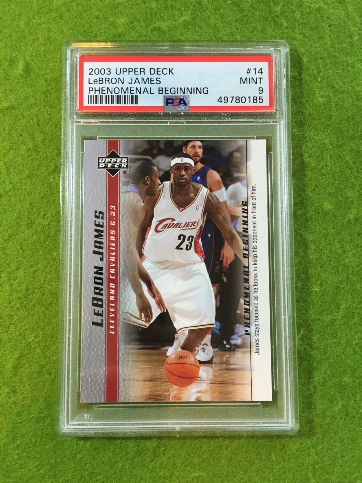 LEBRON JAMES ROOKIE CARD PSA 9 CAVS SP RC 2003 LeBron James PHENOMENAL BEGINNING view 7