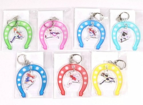 Bandai Uma Musume Pretty Derby Yura Yura Key Chain All 7 Type Set - Picture 1 of 9