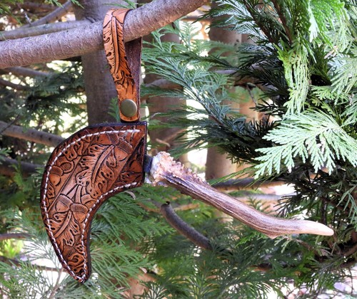 Sichel Zack 9 Grassichel Kräutersichel Druidensichel Ritualsichel Eichenlaub - Bild 3 von 3