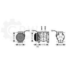 PRASCO Kompressor Klimaanlage passend für Suzuki Liana Schrägheck ER