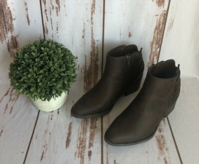 VOLATILE Back Laced Ankle Boots - Women's Size 7 - Brown NEW!