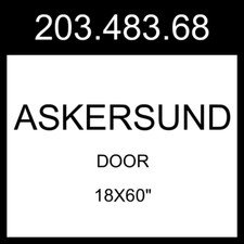 IKEA ASKERSUND Door Light Ash Effect 18x60" 203.483.68