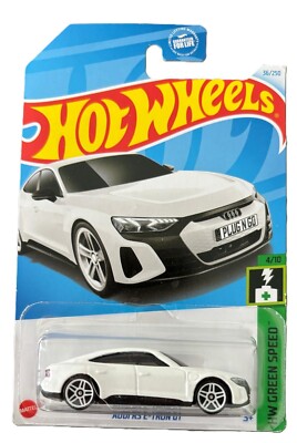 Hot Wheels Audi RS E-tron GT White ( NEW) - HW Green Speed 