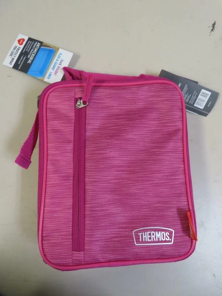 Fiambrera aislada térmica rosa con revestimiento antimicrobiano Flex-a-Guard Foto 2 de 4