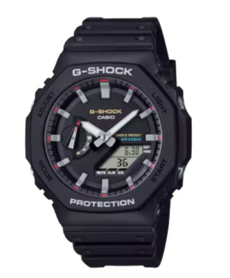 Casio G-Shock 2100 Series Analog-Digital Octagonal Black Watch GA2100RL-1A