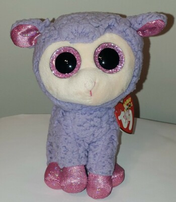 ST* Ty Beanie Boos LAVENDER the Lamb (6 Inch) MINT with MINT