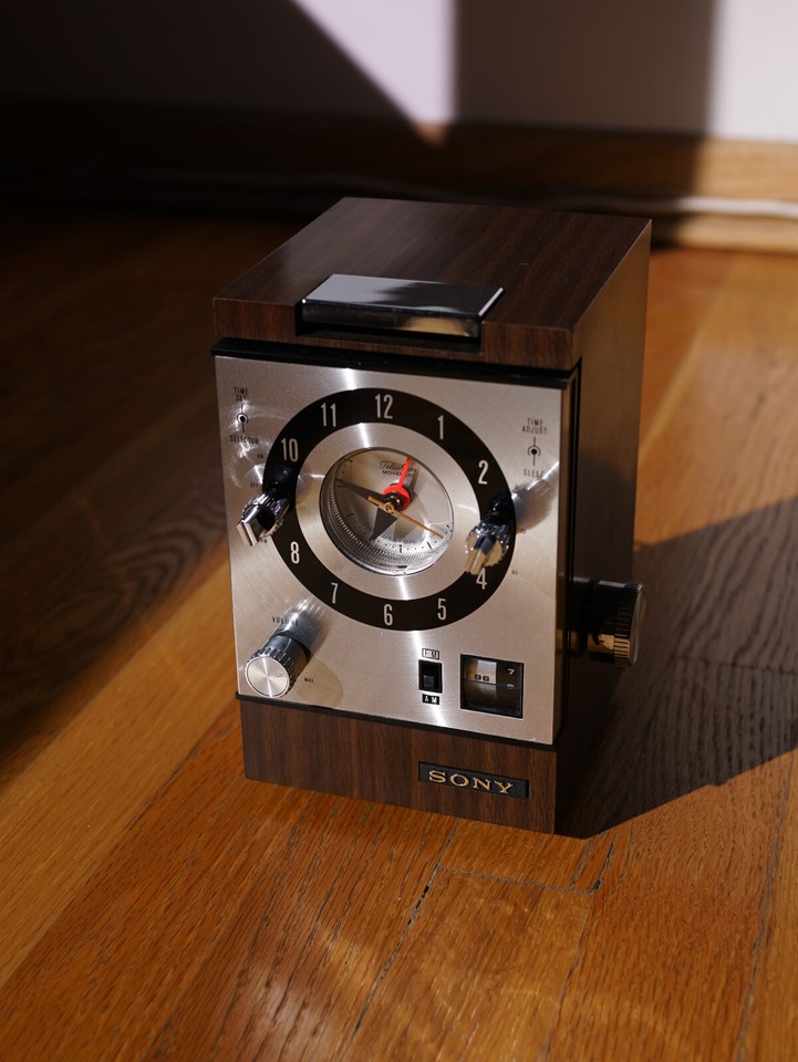 Sony Analog Clock Vintage Radio Alarm Danish eBay