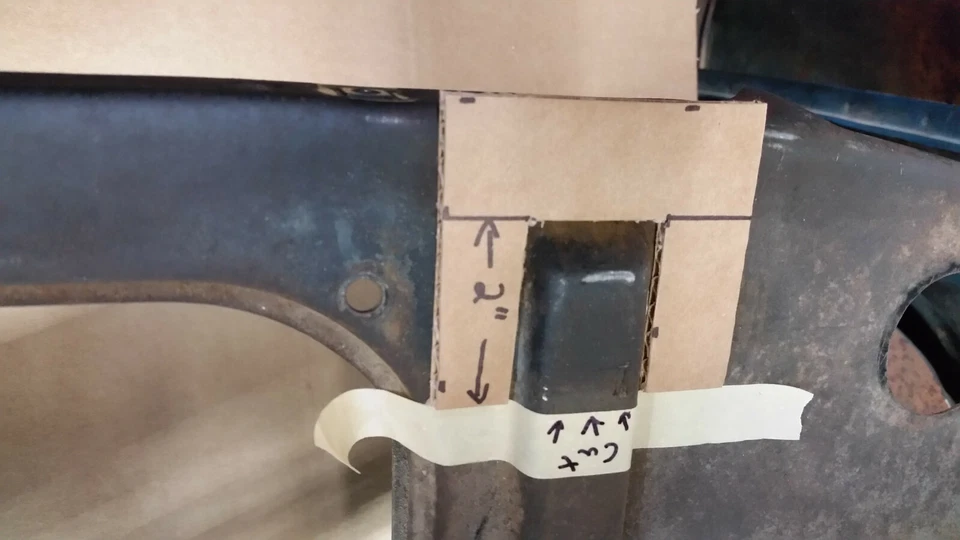 1967-68 Chevy/GMC C10 Radiator Filler Panels 3-Piece Steel Smooth with Bead Roll - Image 2 of 4