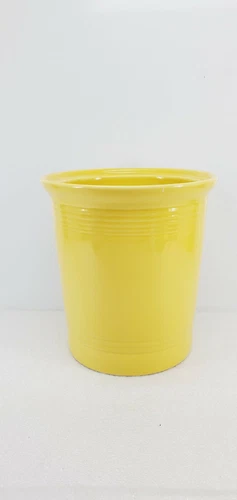 FIESTA large CANISTER utensil CROCK body ONLY sunflower yellow NEW no lid