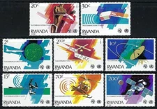 Rwanda - 1981 8v. MNH Space Satellites Communications