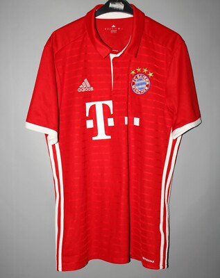 BAYERN MUNCHEN 2016/2017 HOME FOOTBALL SHIRT JERSEY ADIDAS GERMANY