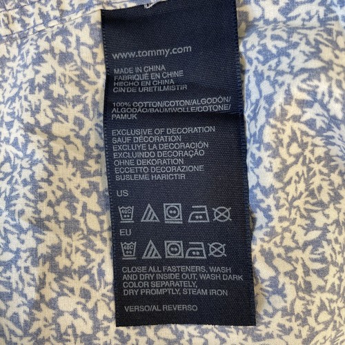 TOMMY HILFIGER CAMICIA UOMO MEN SHIRT JHE637 - Foto 7 di 8