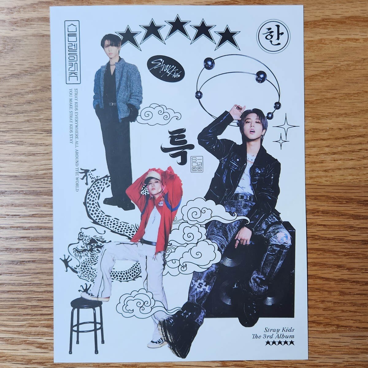 Han Official OOTD Mini Poster Stray Kids The 3rd Album 5 Star