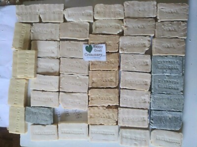 50 BARS VARIETY PACK RAW GOAT MILK SOAP HAPPY GOAT CREAMERY CHEAP BUNDLE