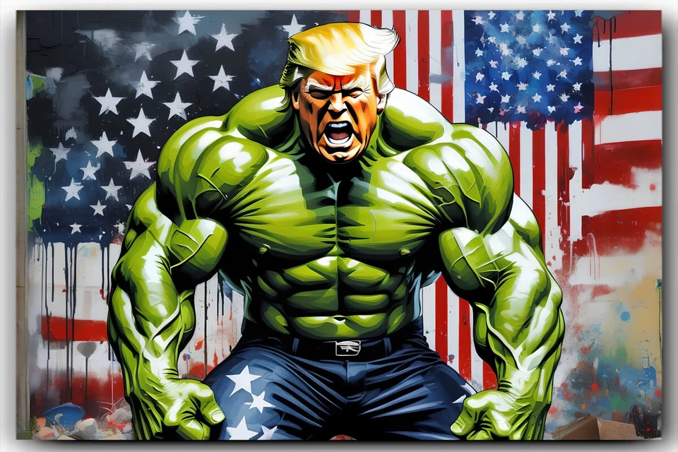 Donald Trump Smash!! 4 x 6 inch Exclusive Art Print Collectible Photo 10043