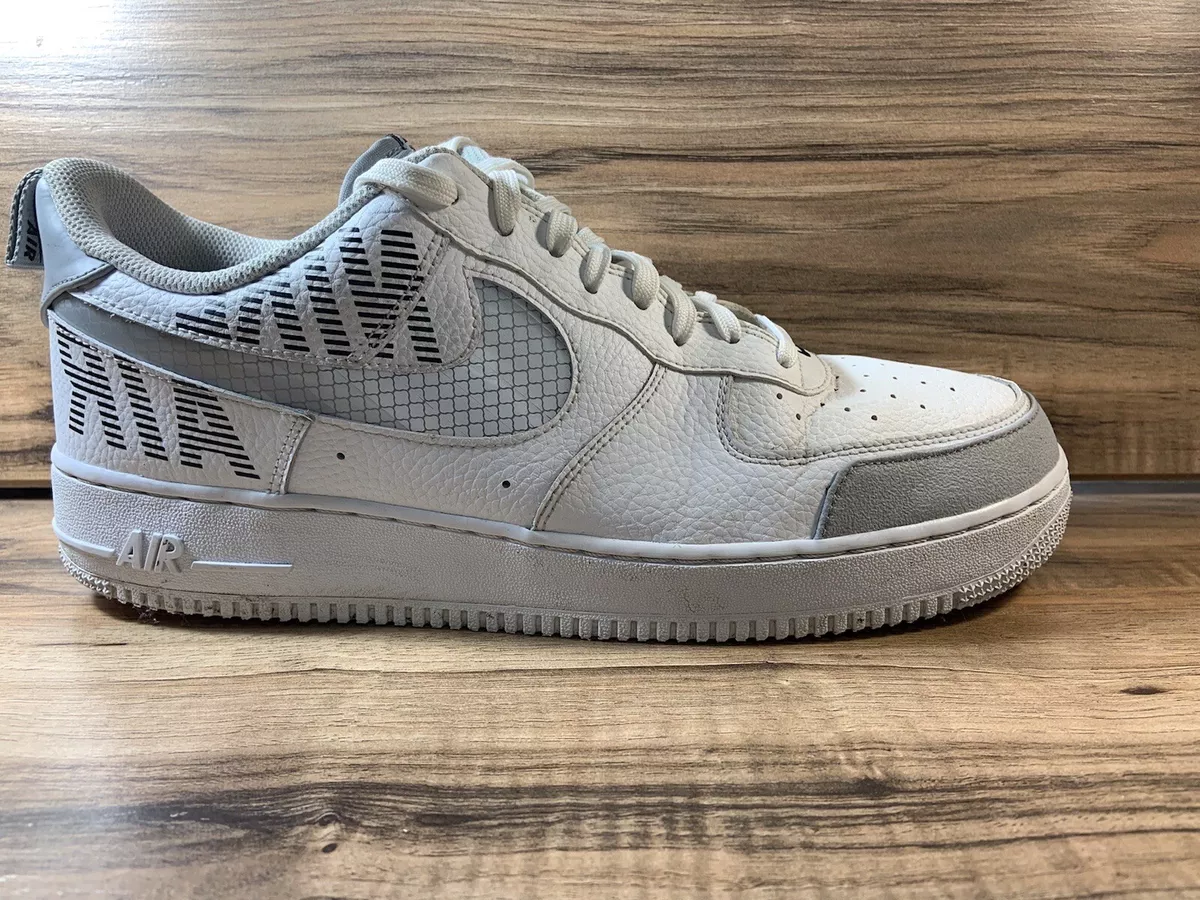 Nike Air Force 1 LV8 2 GS Black Grey 'Under Construction'