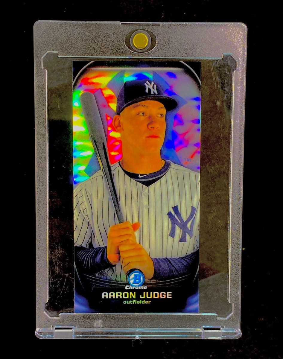 AARON JUDGE BLACK ROOKIE REFRACTOR TOPPS CHROME DIE CUT RC