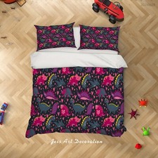 3D Dinosaur Pattern Kids Quilt Cover Set Duvet Cover Bedding Pillowcases