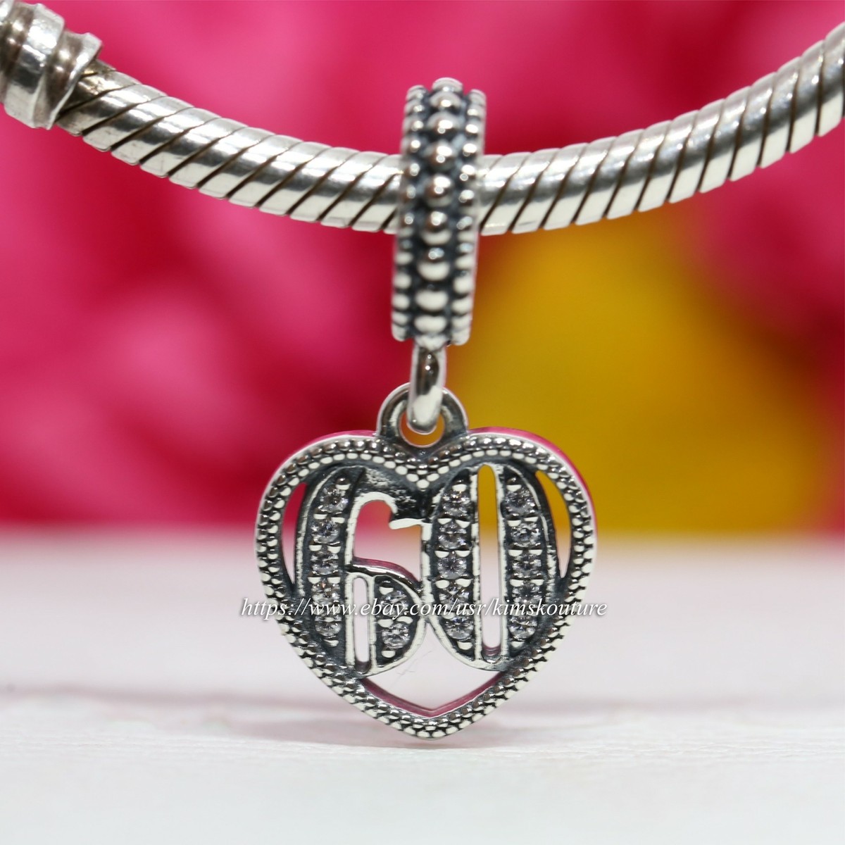 60th Birthday Pandora Charm