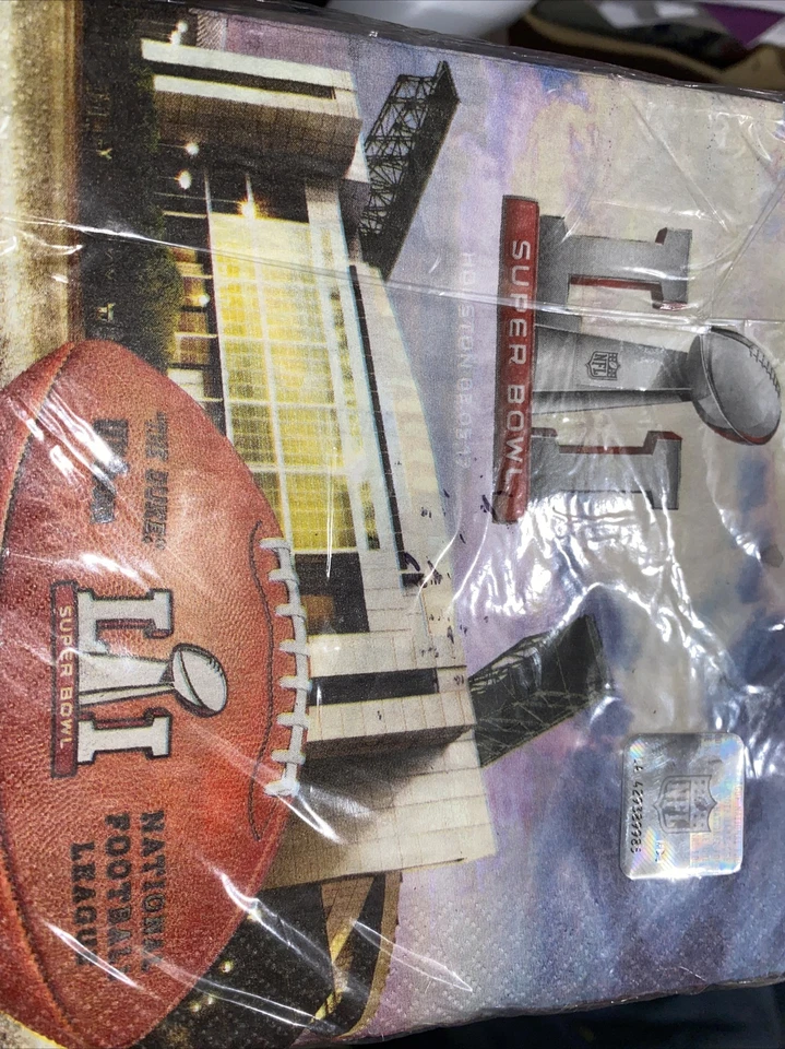Super Bowl 28 Paks 51 LI Luncheon Napkins Two Sizes A9 - Image 2 of 4