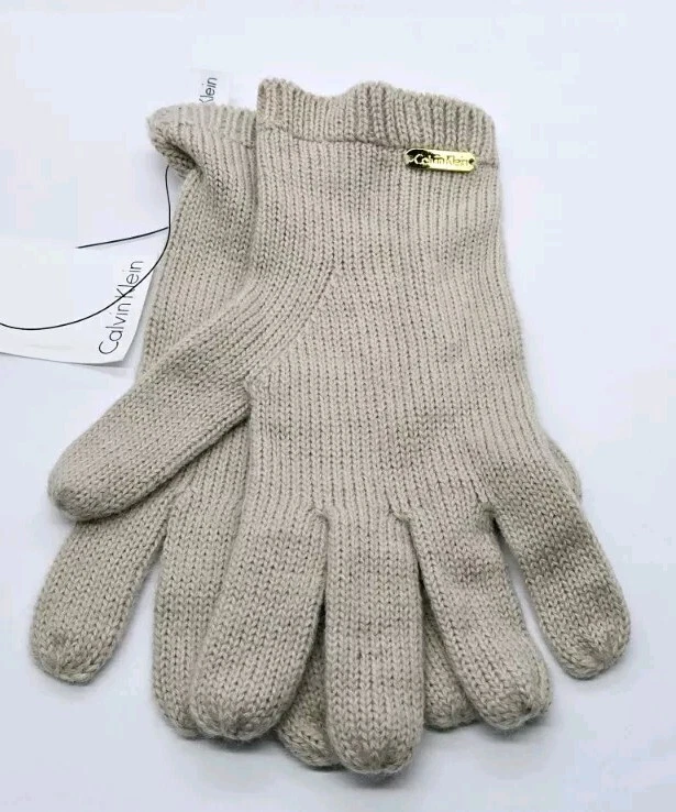 Guantes para mujer Calvin Klein color seta acrílico precio de venta sugerido por el fabricante 38 USD nuevos Foto 2 de 4