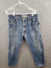 Levis 505 Jeans Mens 36x30 Blue Denim Regular Fit Straight Made in USA