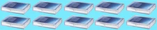 10 ULTRA PRO 35 COUNT HINGED CARD STORAGE BOX Clear Case Holder Sports Trading