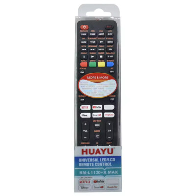New HUAYU RM-L1130+X MAX Universal Remote For Toshiba SAMSUNG LG Sharp LCD TV