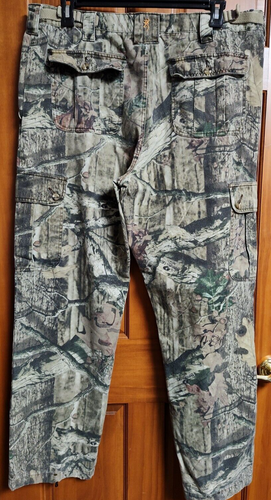 Browning Men’s XL Mossy Oak Break-Up Camo Hunting Pants With Adjustable Waist EC - Picture 2 of 8