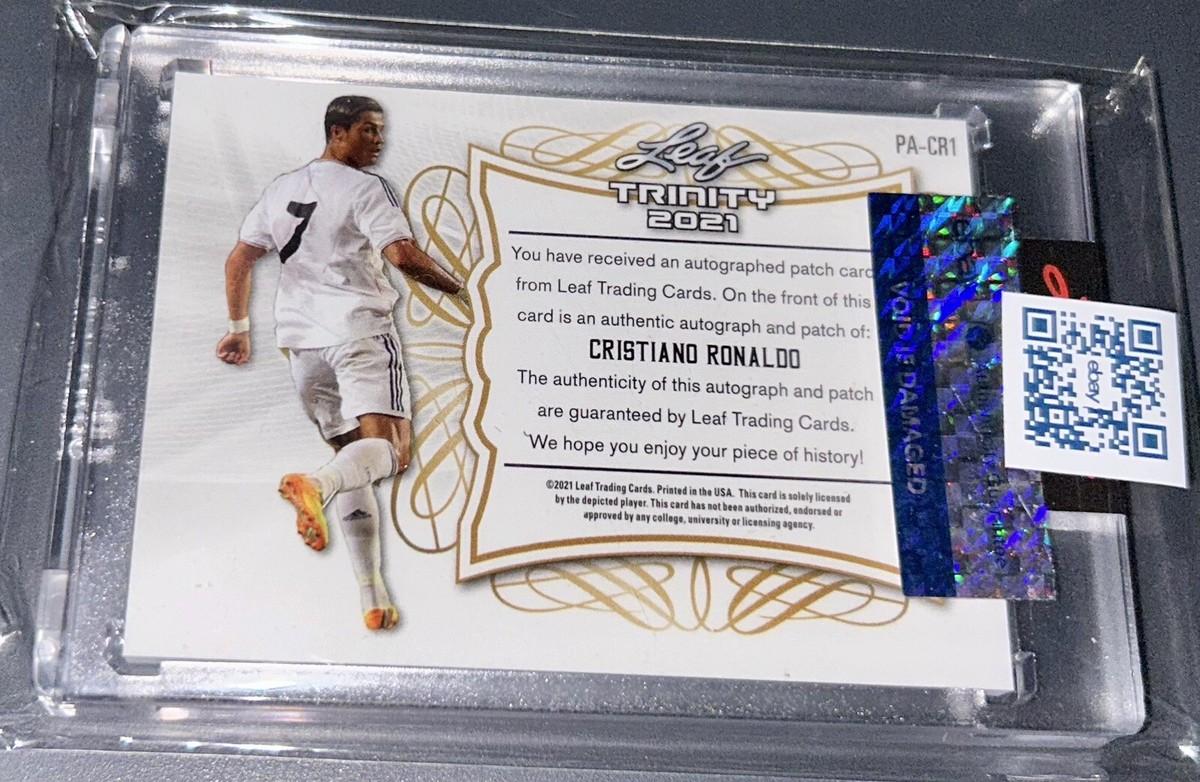 2021 Leaf Trinity Soccer Cristiano Ronaldo Player-Worn Patch
