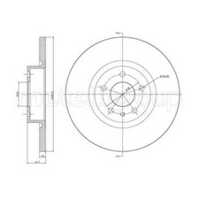 METELLI 2X Disque De Frein Avant Ø281 Mm Voll Pour Alfa Romeo 147 937 1.6 16V