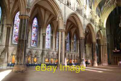 Photo 6x4 Nave north arcade Lincoln A virtually empty nave and north arca c2008