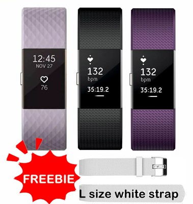 Fitbit Charge 2 Smart Bracelets Running Trackers Heart Rate Monitor -S & L Sizes