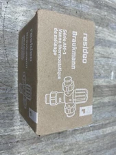 resideo Braukmann AM100-1LF 1/2" 3/4" Female NPT Lead Free Mixing Valve, 70-145F