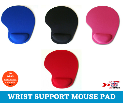 Anti Slip Foam Mouse Pad with comfortable wrist Rest Support for PC Laptop Mac - Picture 11 of 17