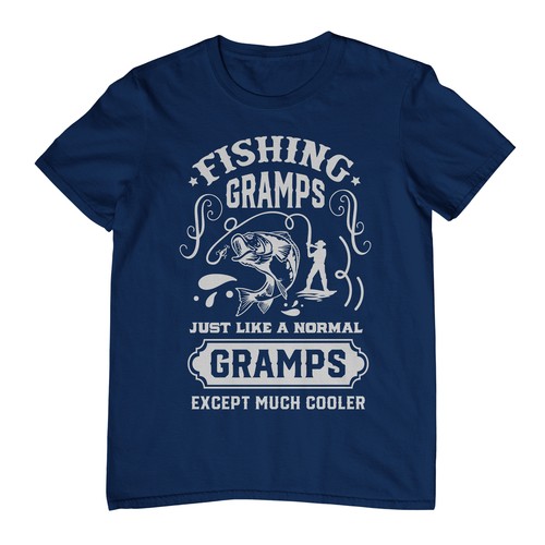 Fishing Gramps Just Like Me t-shirt - Funny and Experienced! Funny t-shirt, Unis - Picture 13 of 90