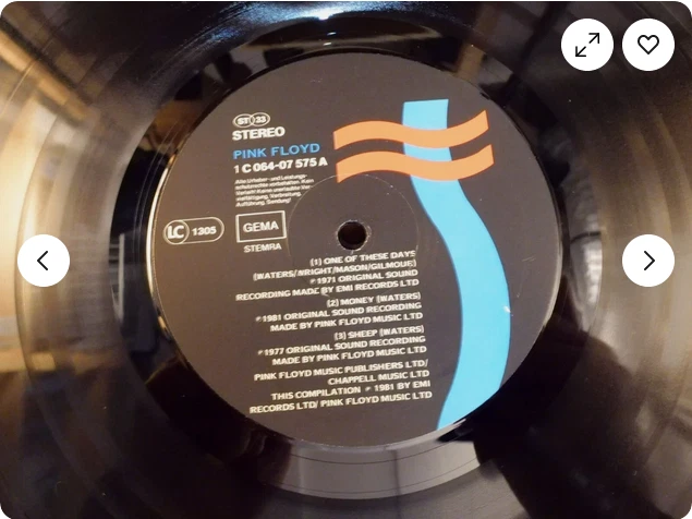 lp.pink floyd,a collection of great dance song.1981.germany.album vinyle vg+ - Photo 4/4