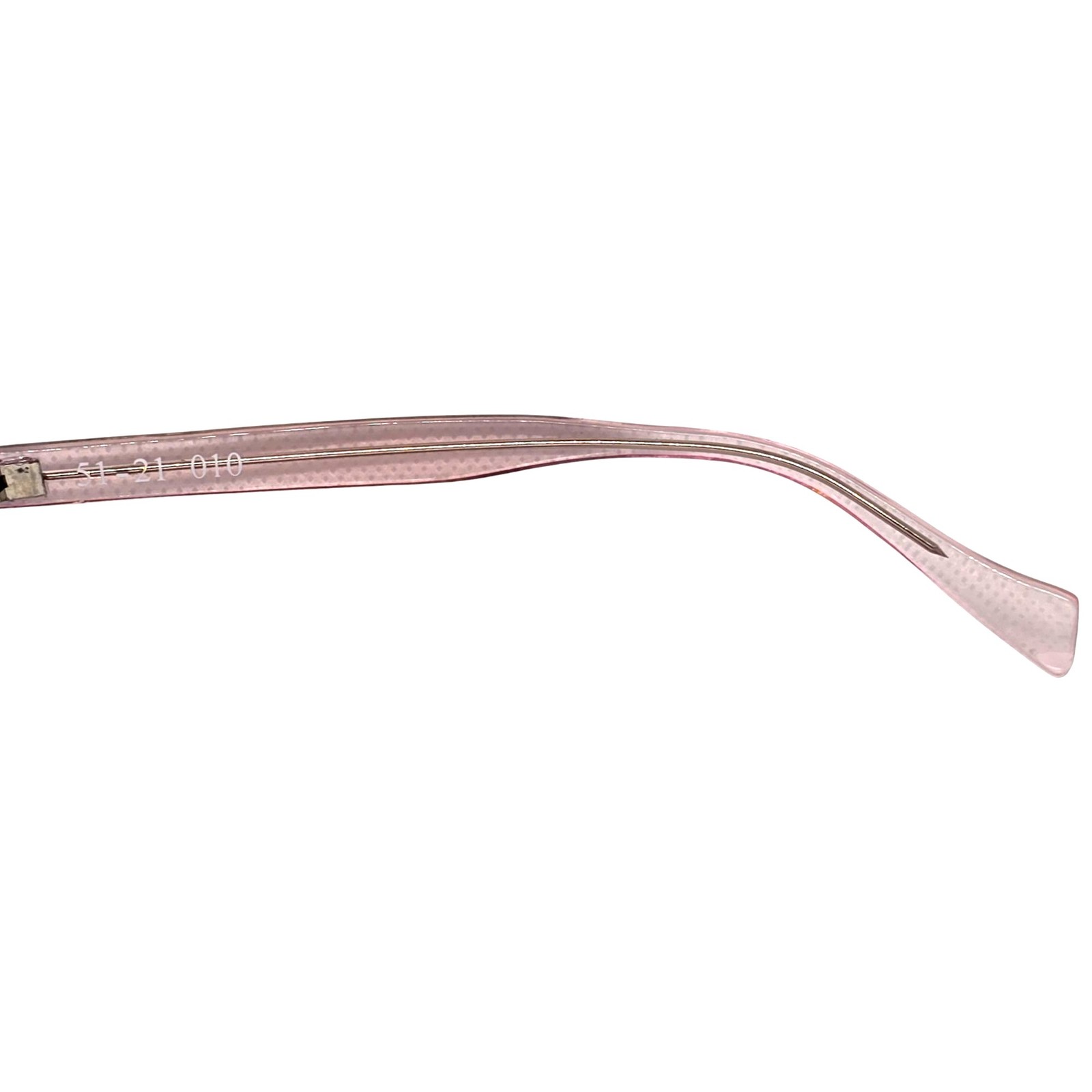 MATMOS Transparent Pink Rectangular Sunglasses Gr… - image 4
