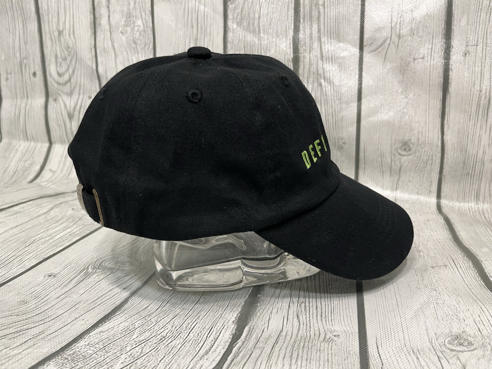 Defy Gravity Wicked Slideback Hat Solid Black One… - image 3